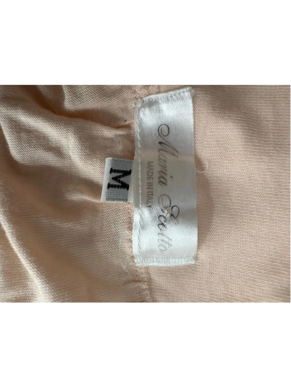 Women's Maria Scotto Italian Chemise Sleepwear Size M in Peach